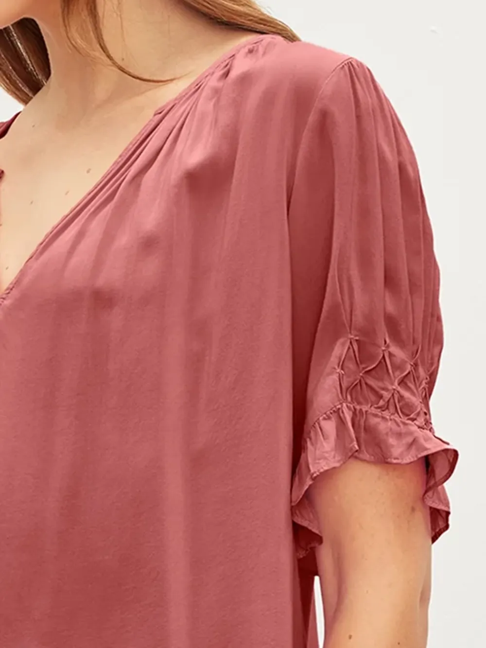 Calissa Split Neck Blouse