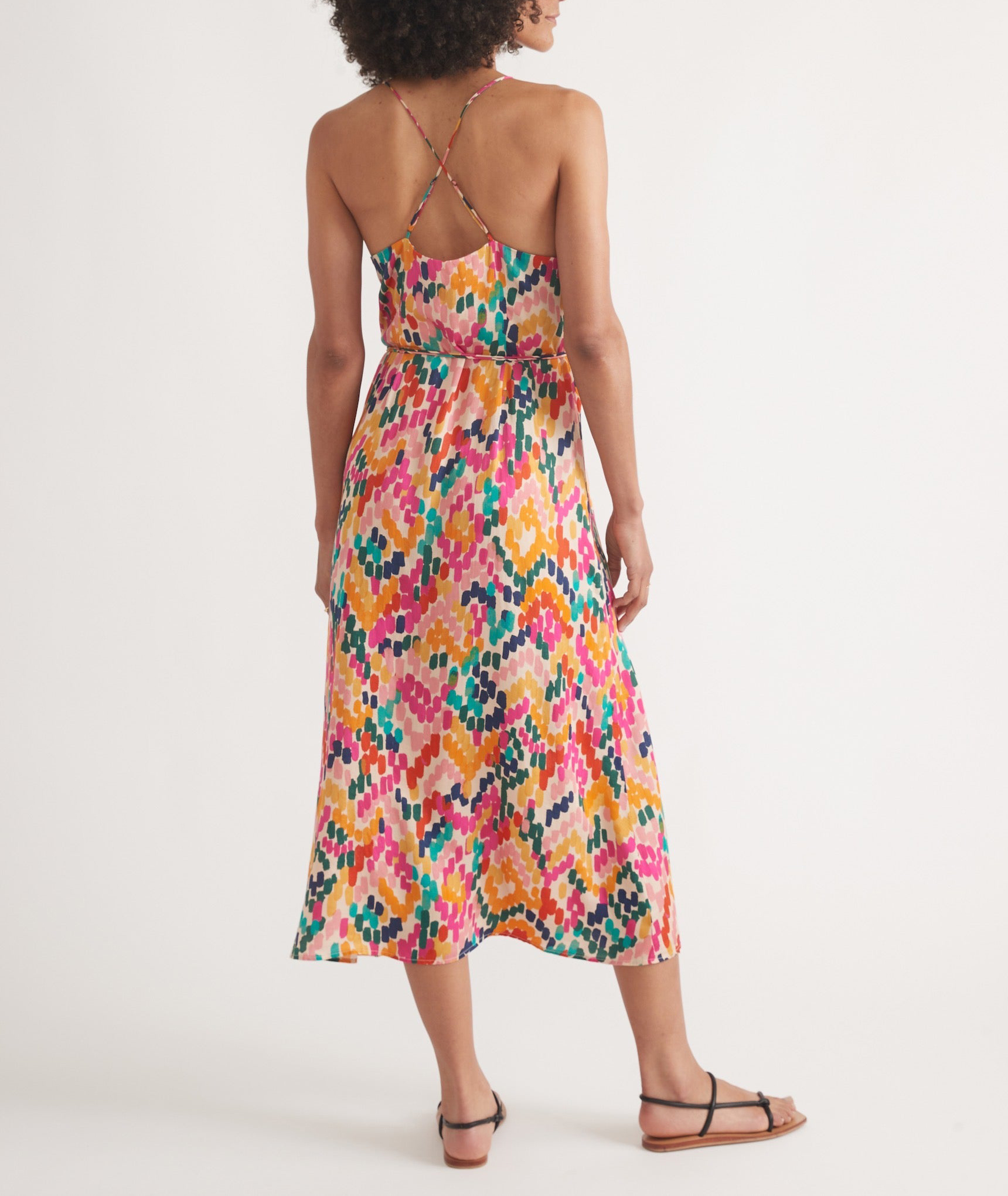 Archive Emma Wrap Bright Watercolor Dress