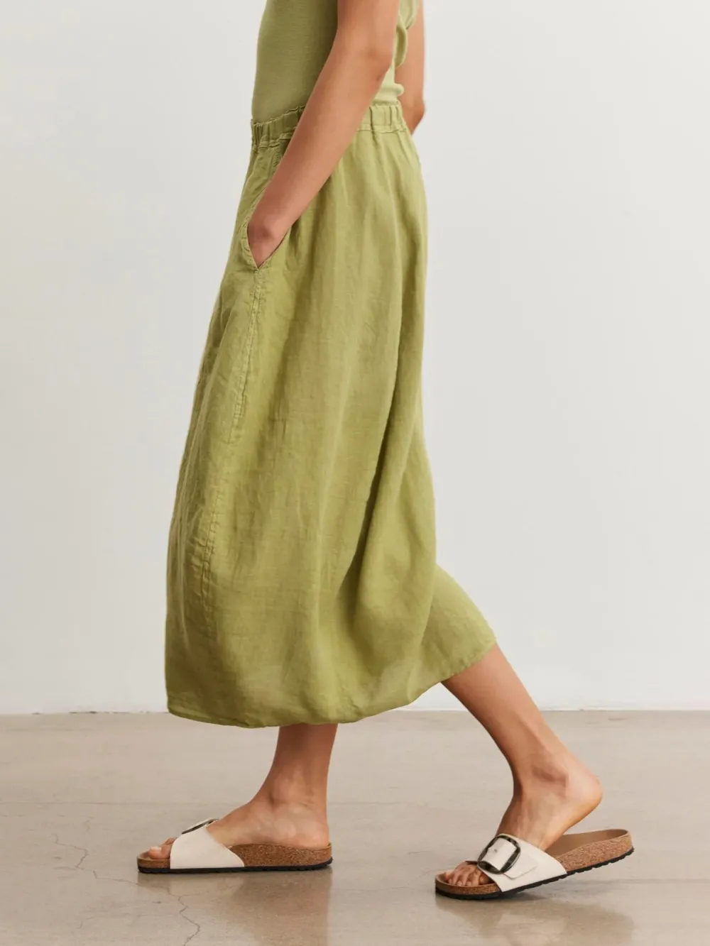 Fae Linen A-Line Skirt