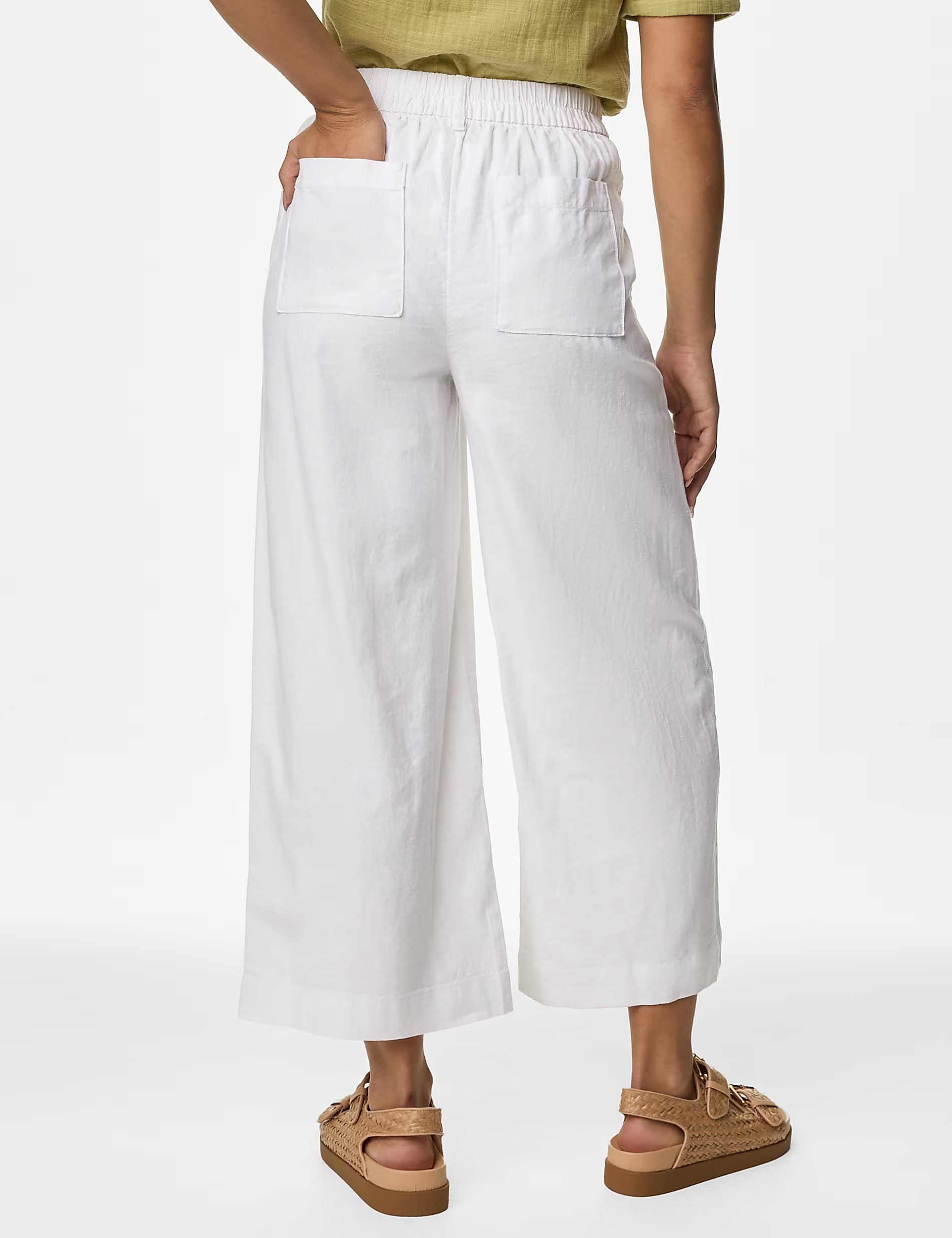 High Waist Slight Stretch Pants