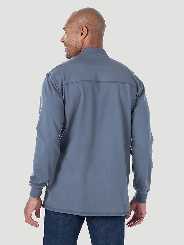 WRANGLER® RIGGS WORKWEAR® FR FLAME RESISTANT LONG SLEEVE LIGHTWEIGHT HENLEY IN CASTLE ROCK