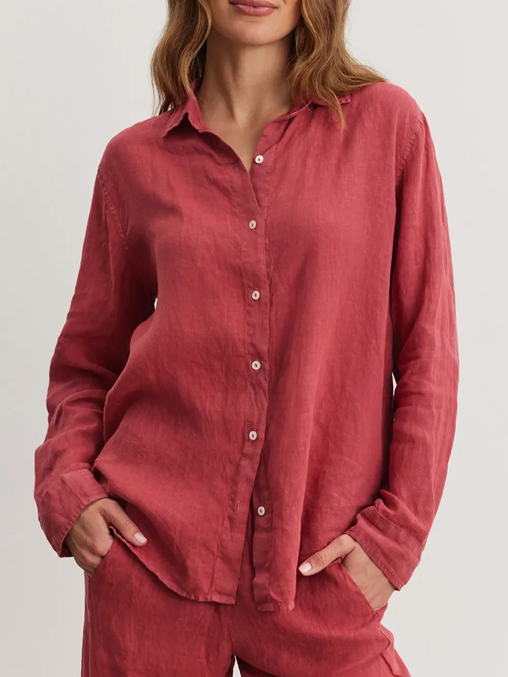 Willow Linen Button-Up Shirt