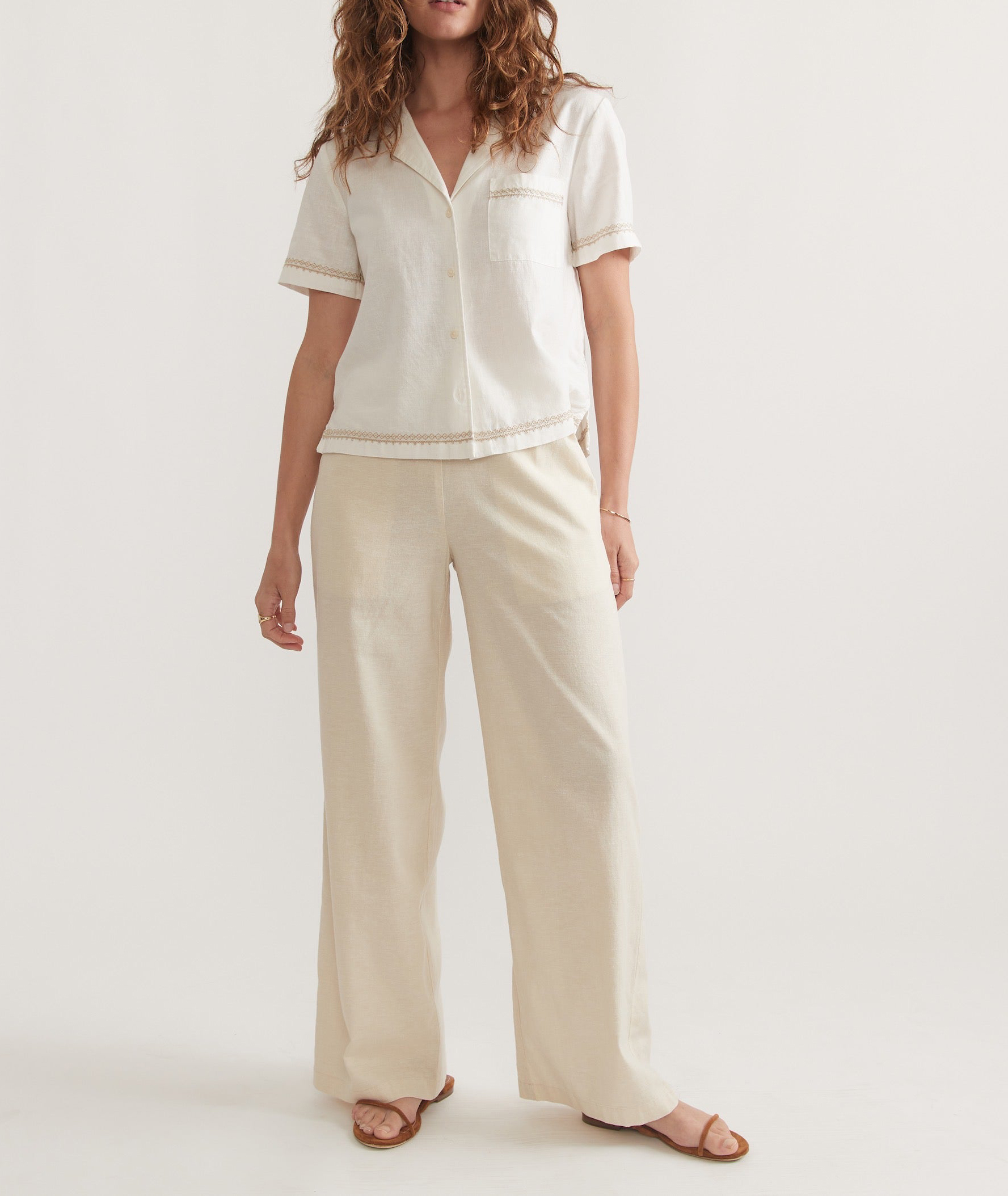 Casual Natural Trousers