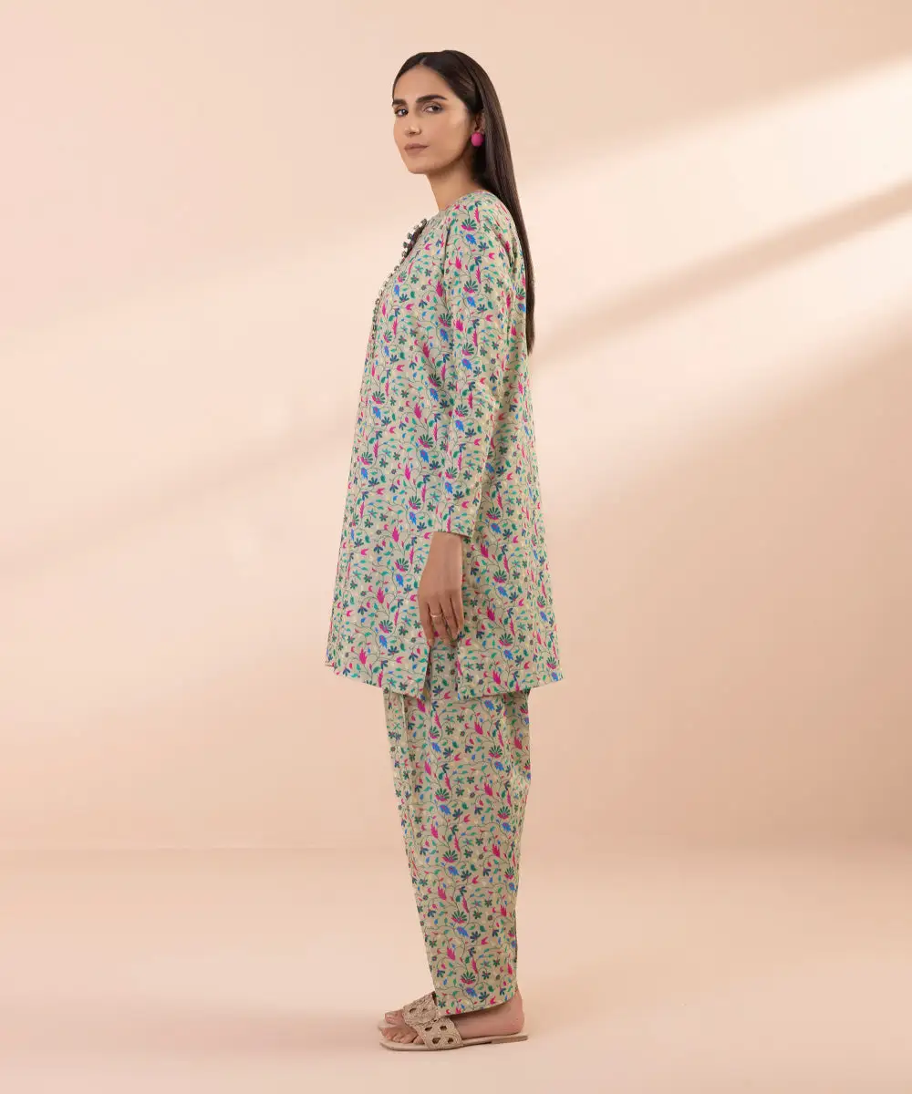 2 Piece - Printed Lawn Suit