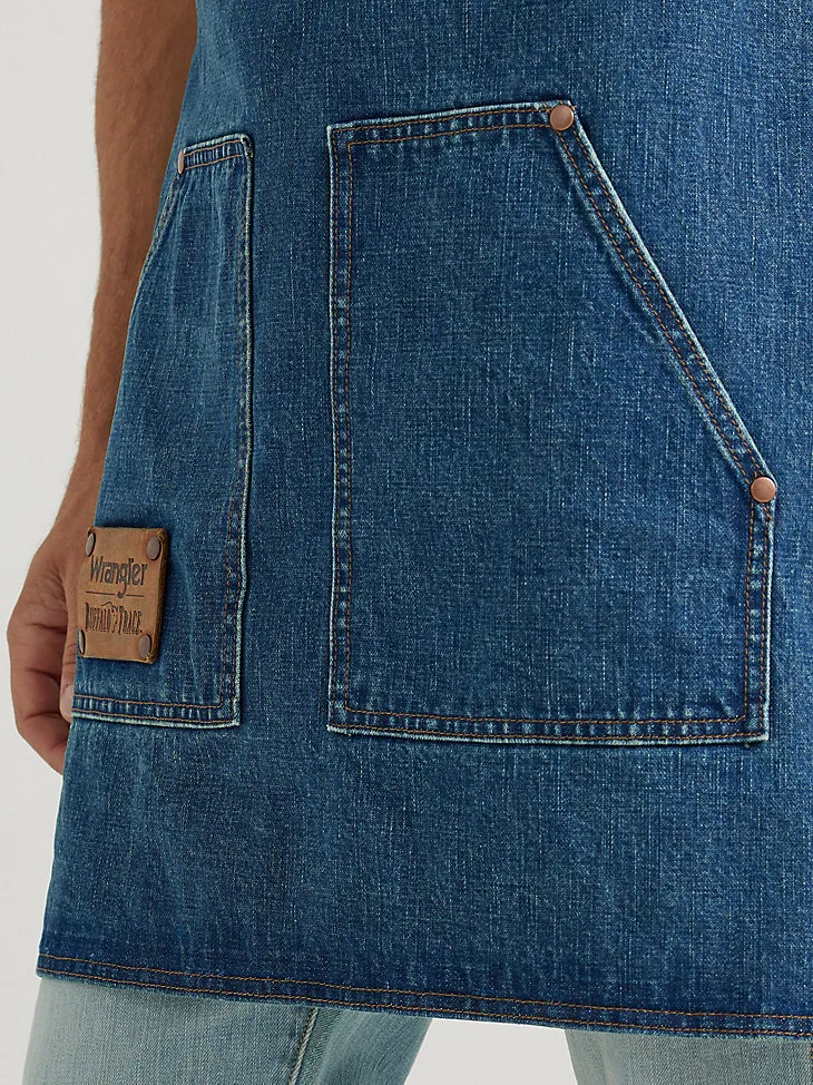 WRANGLER X BUFFALO TRACE™ DISTILLERS APRON IN OAK INDIGO