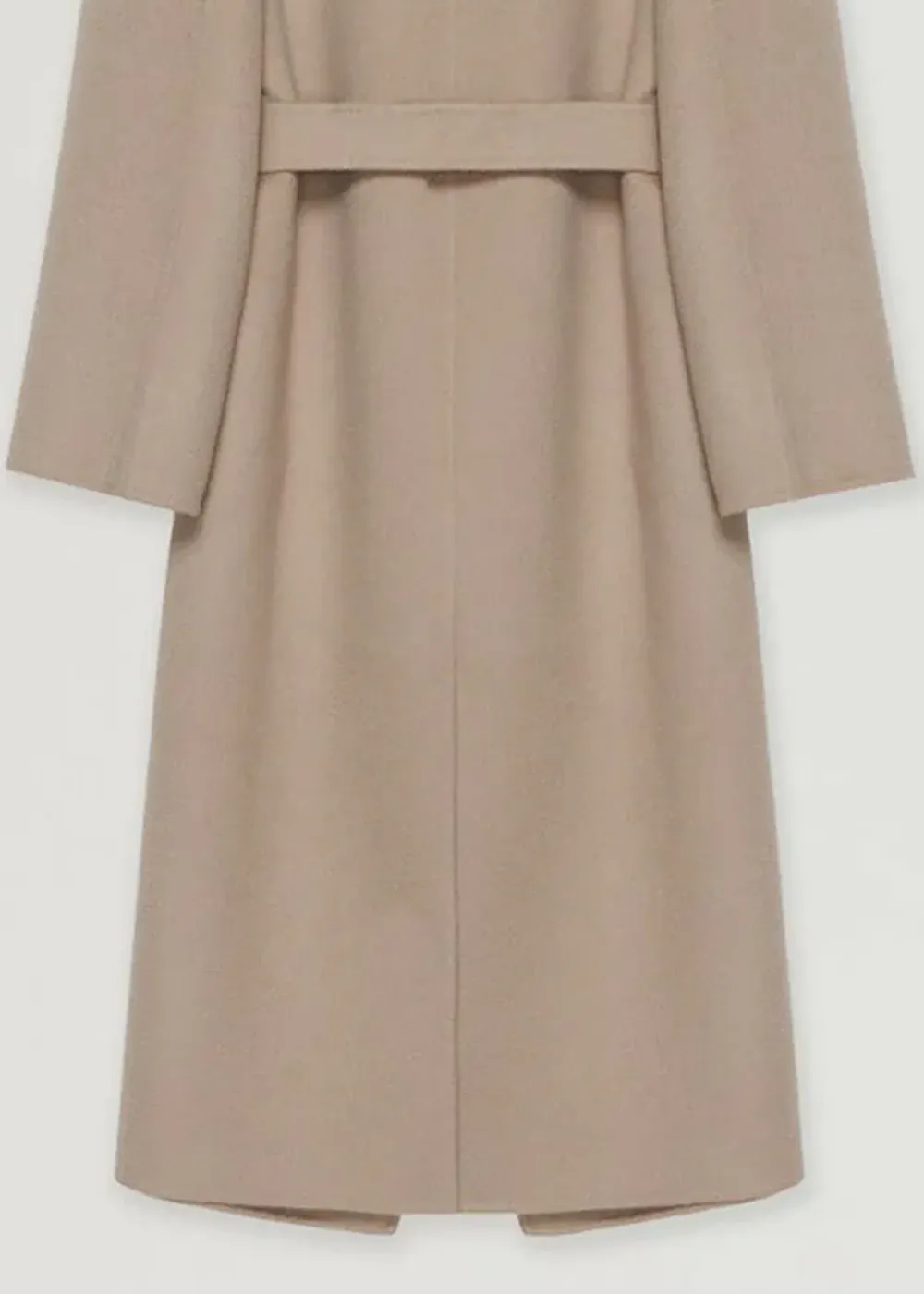 Drawstring Mantella Lapel Neck Coat