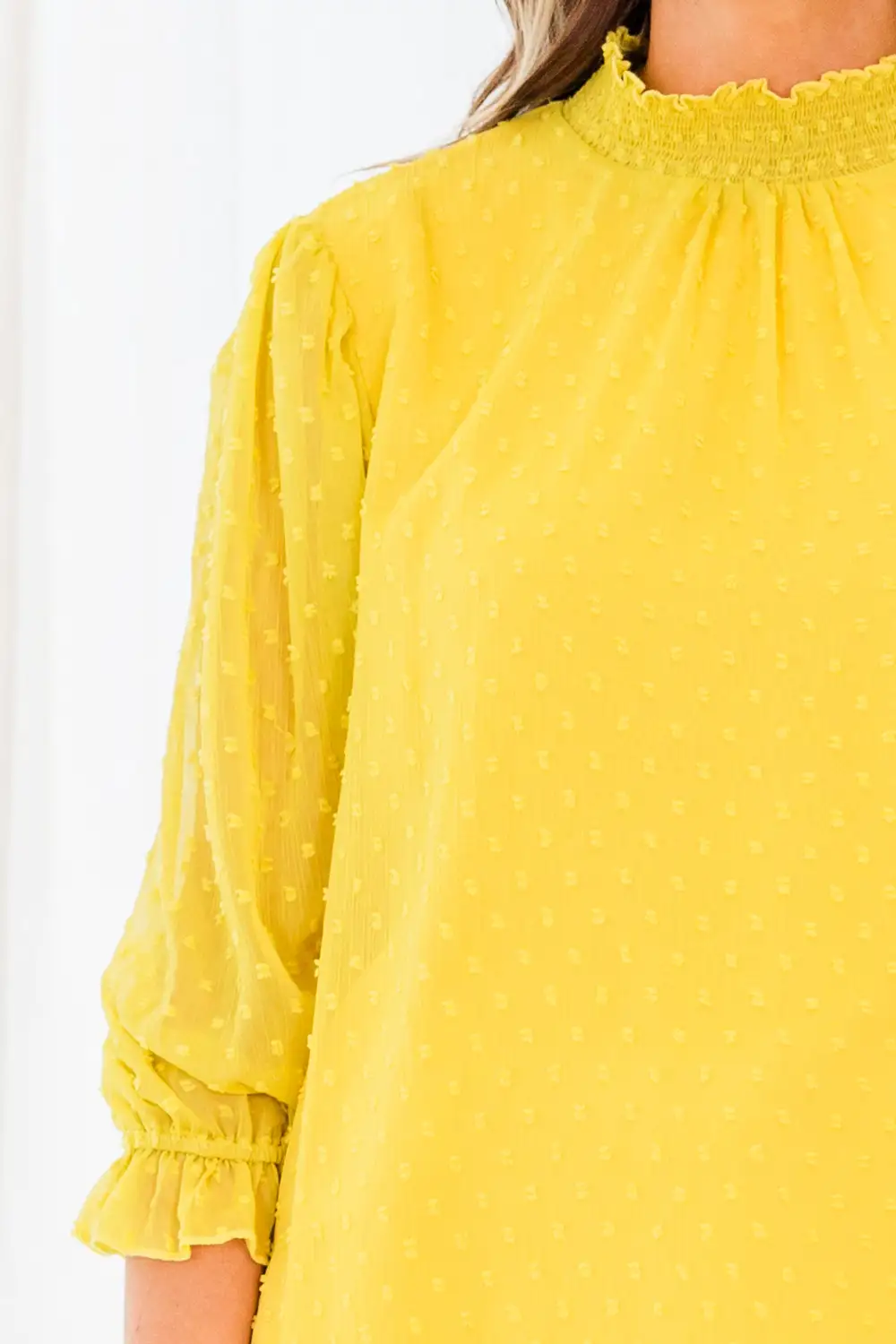 Ready For Class Blouse, Mustard