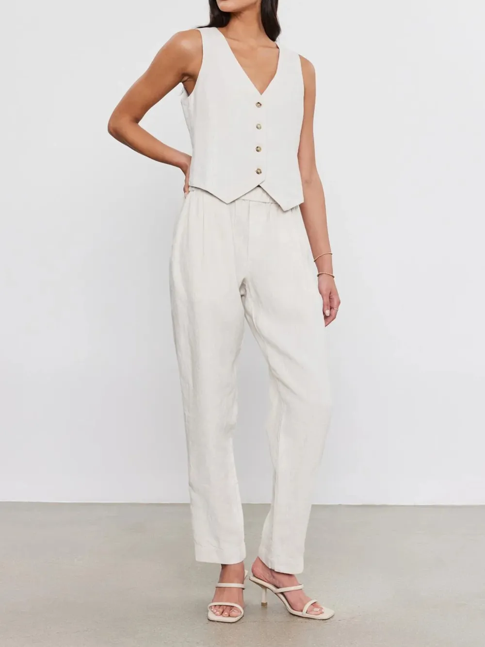 Jessie Heavy Linen Pant