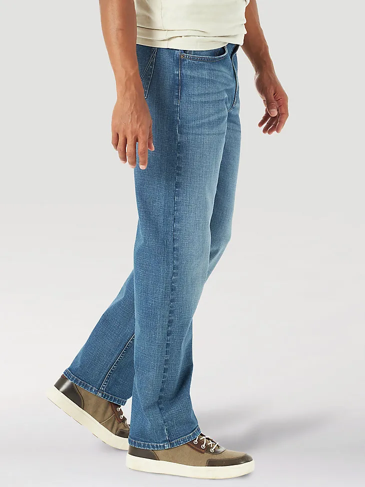 MEN'S RELAXED FIT FLEX JEAN IN MID DENIM