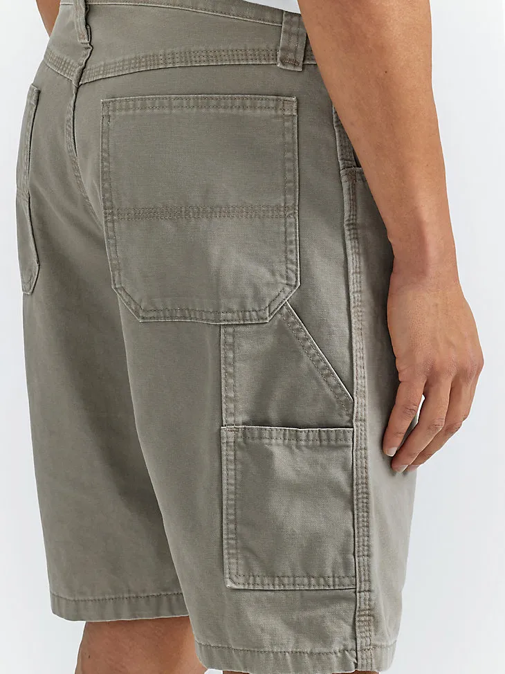 MEN'S WRANGLER AUTHENTICS® LOOSE FIT CARPENTER SHORT IN MILITARY KHAKI