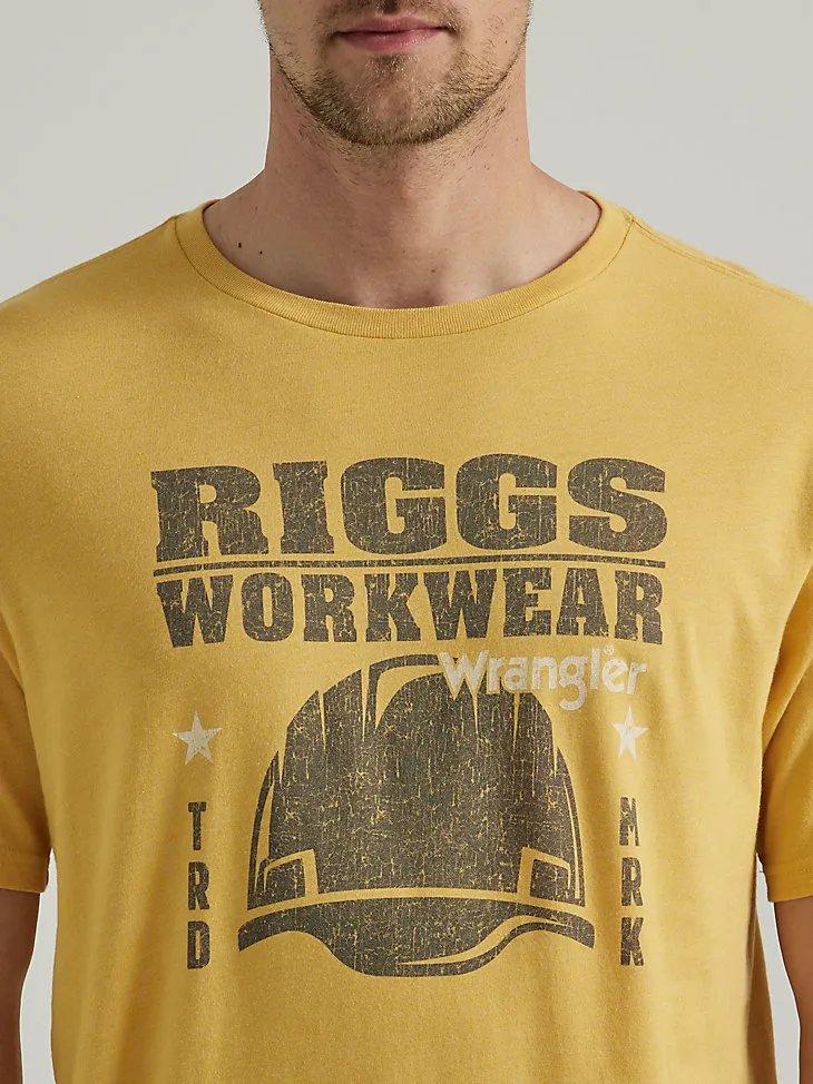 WRANGLER® RIGGS WORKWEAR® RELAXED FRONT GRAPHIC T-SHIRT IN MARSHMALLOW