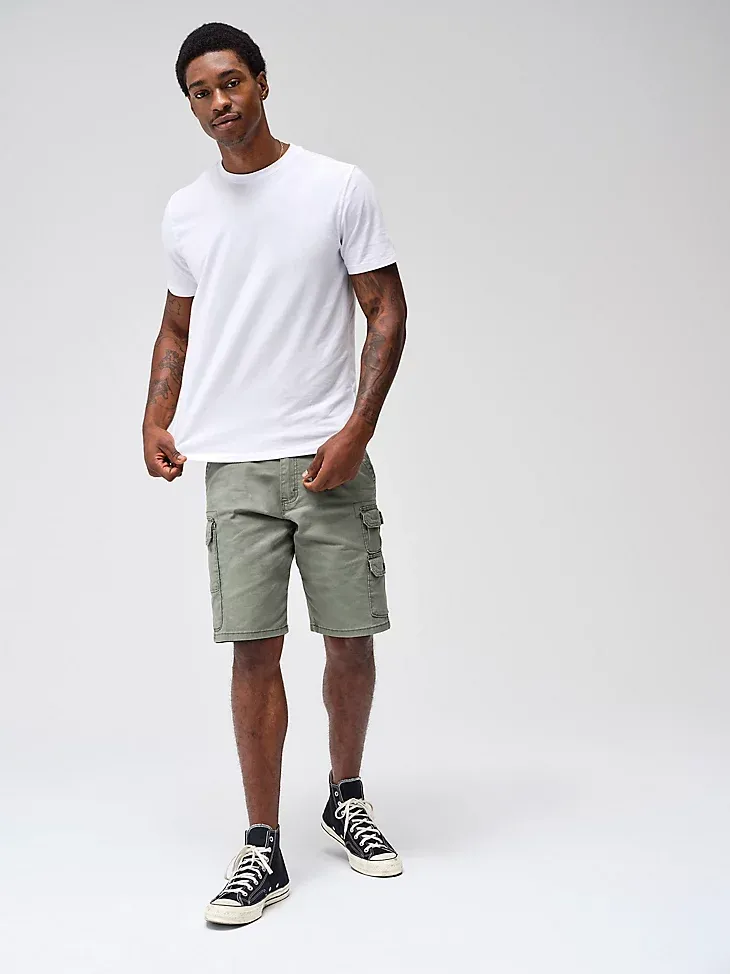 WRANGLER® MEN'S FIVE STAR PREMIUM STACKED CARGO SHORT IN TWILL