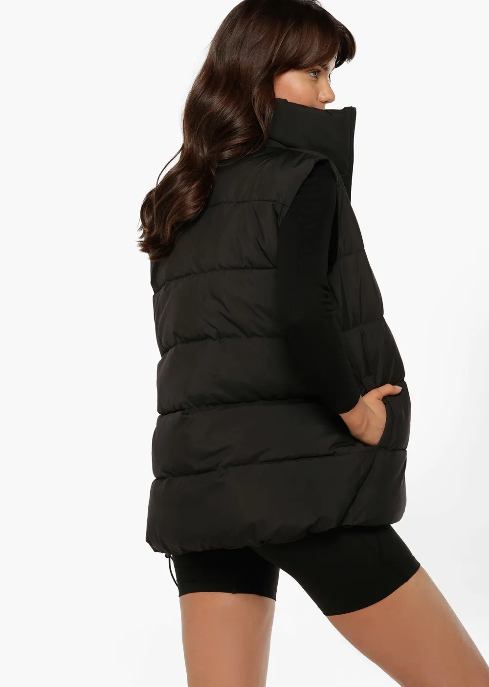 Longline Puffer Vest