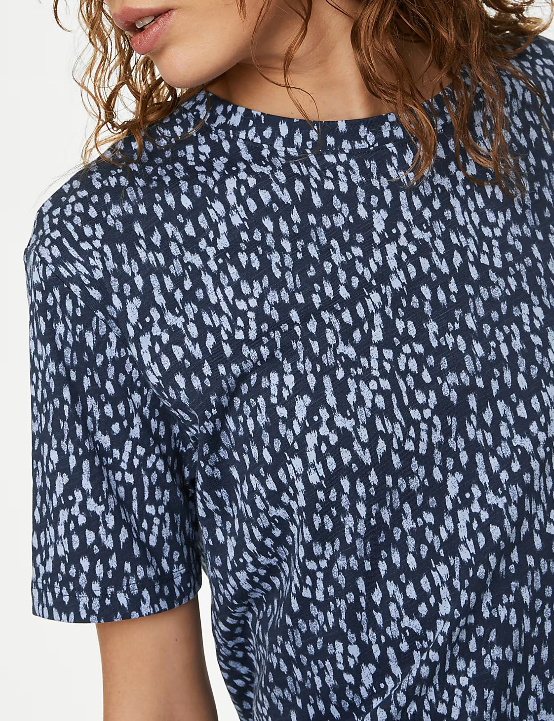 Cotton Modal Blend Printed T-Shirt