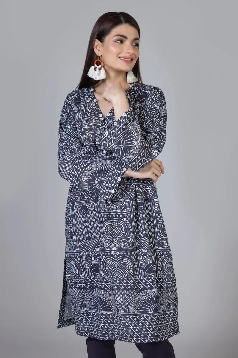 2 Piece | Kurta & Pants | Color dark gray