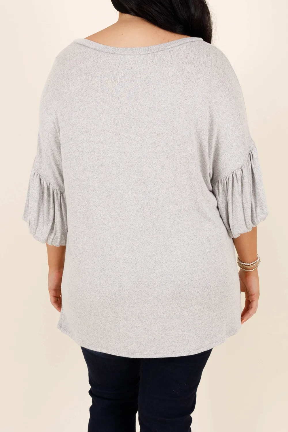 Simplicity And Grace Top, Gray