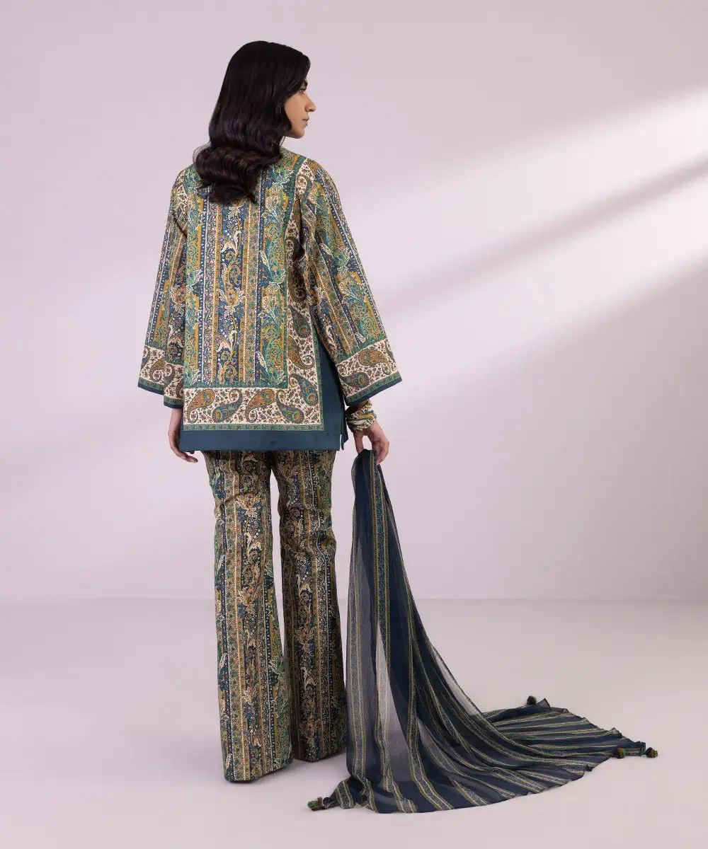 3 Piece - Printed Lawn Suit