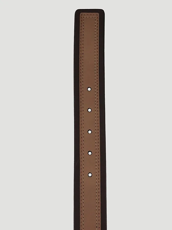 MEN'S DOUBLE STITCH BELT IN BROWN