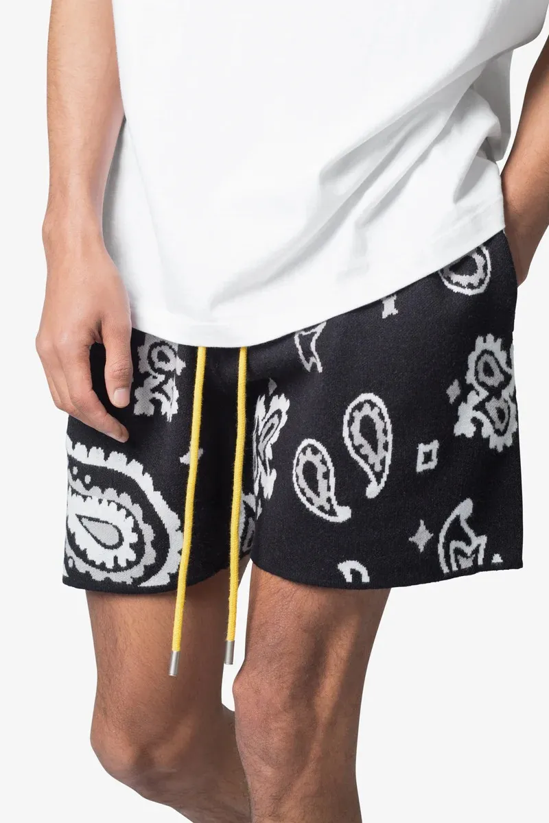 PAISLEY KNIT SHORTS