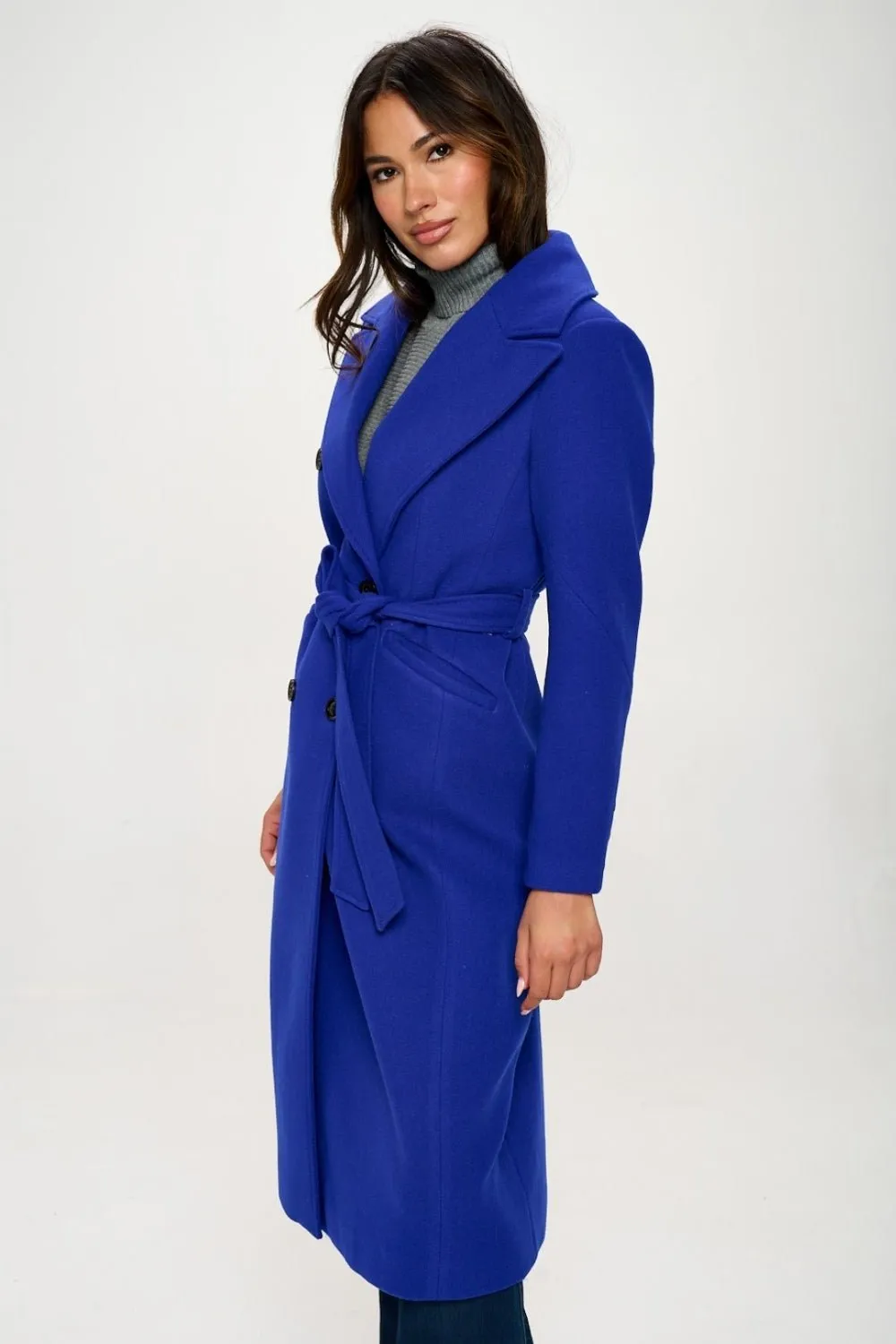 Longline Coat with Belt