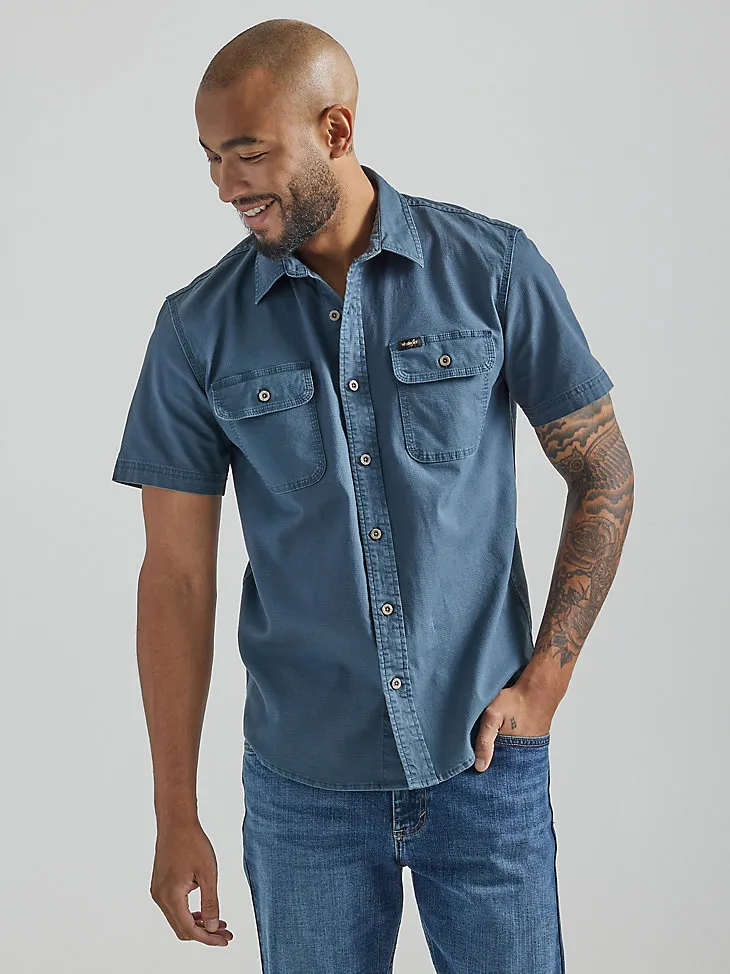 MEN'S STRETCH RIPSTOP BUTTON DOWN SHIRT IN TWILL