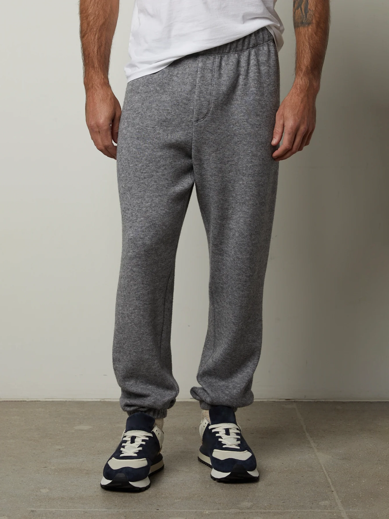 Men'S Solid Casual Knit Sweatpants