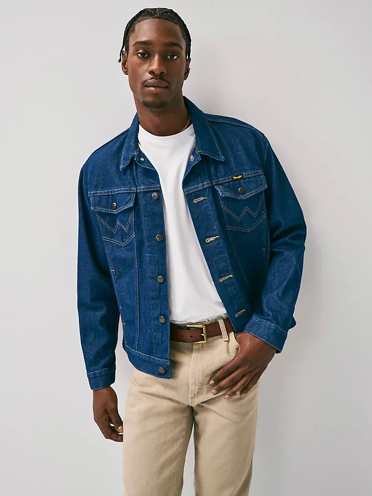 WRANGLER® COWBOY CUT® UNLINED DENIM JACKET IN PREWASHED DENIM