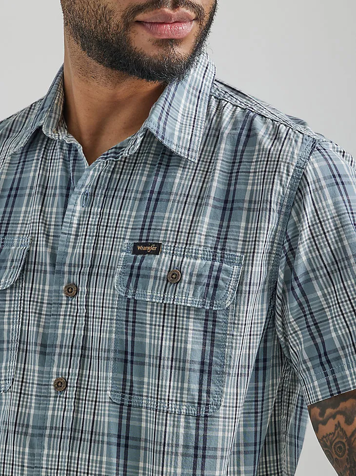 MEN'S EPIC SOFT™ PLAID SHORT SLEEVE SHIRT IN TROOPER