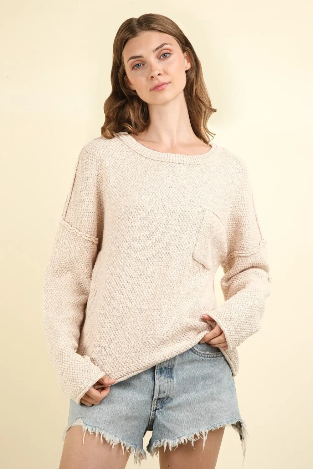 Exposed Seam Sweater