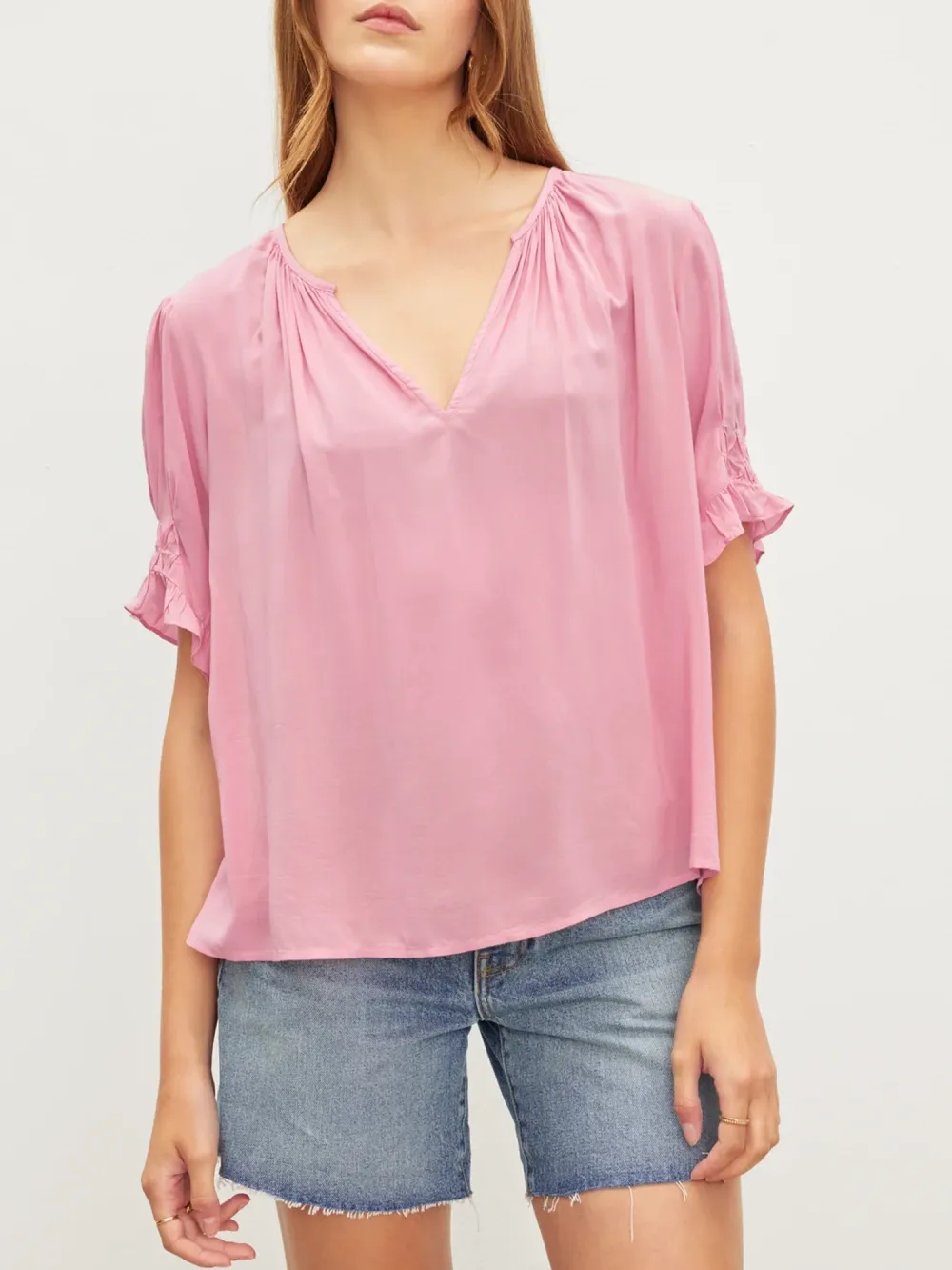 Calissa Split Neck Blouse