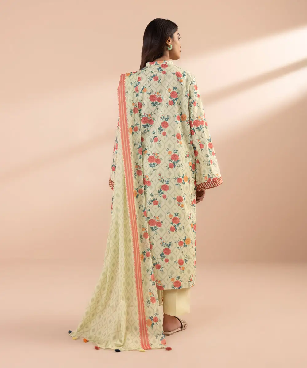 3 Piece - Printed Lawn Suit