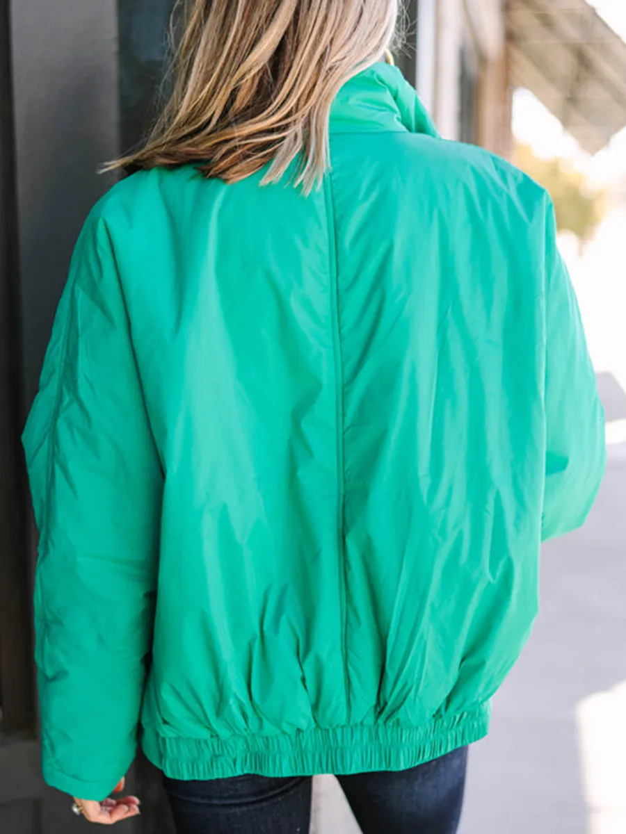 Green Puffer Jacket