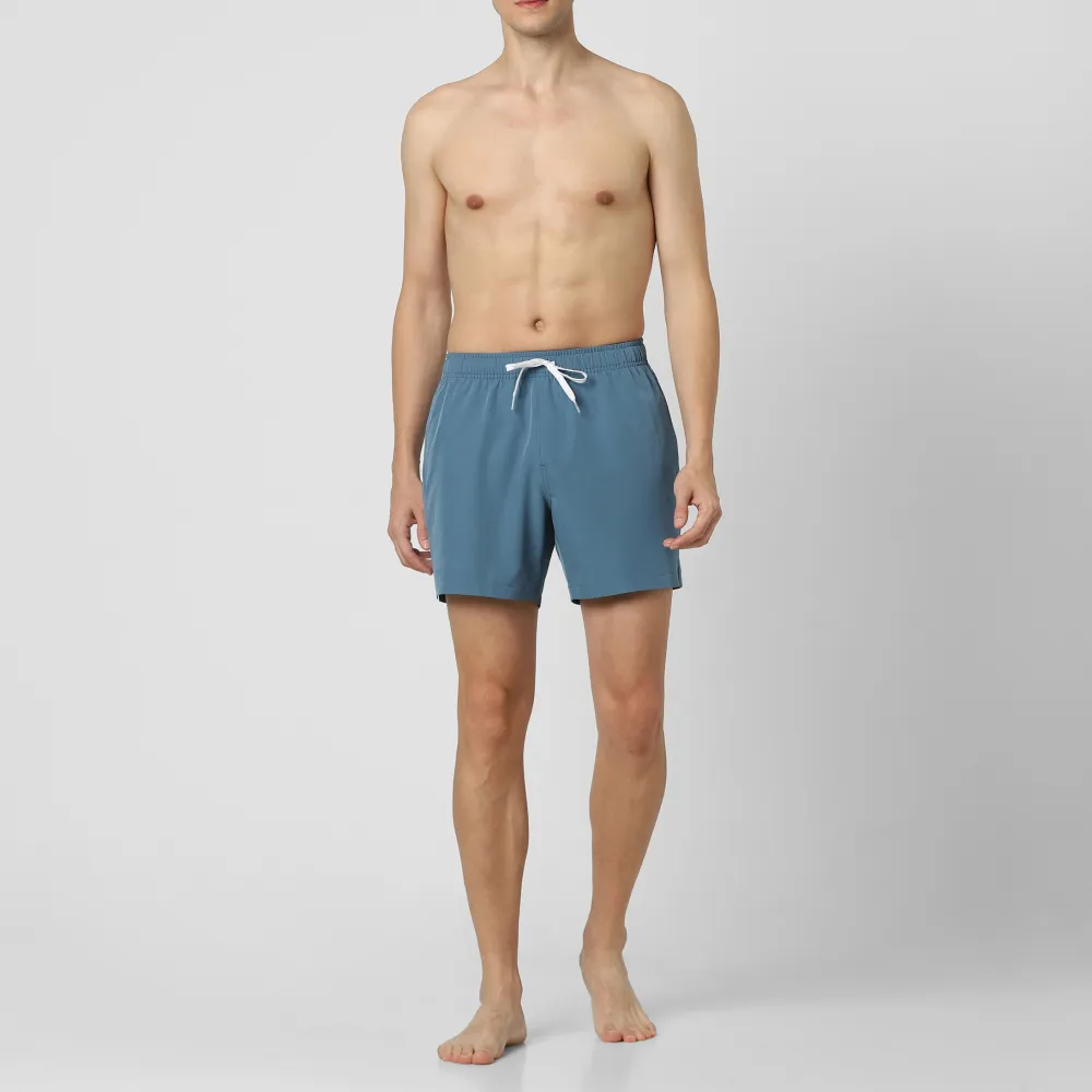 Stretch Swim Solid-Blue Grey