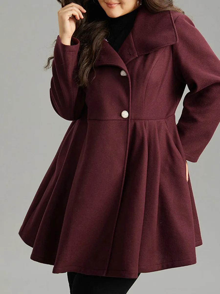 Burgundy a waist jacket