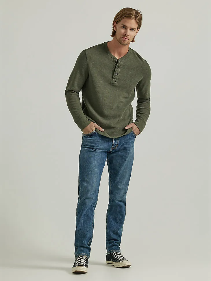 MEN'S TAPERED REGULAR FIT JEAN IN GREY WASH