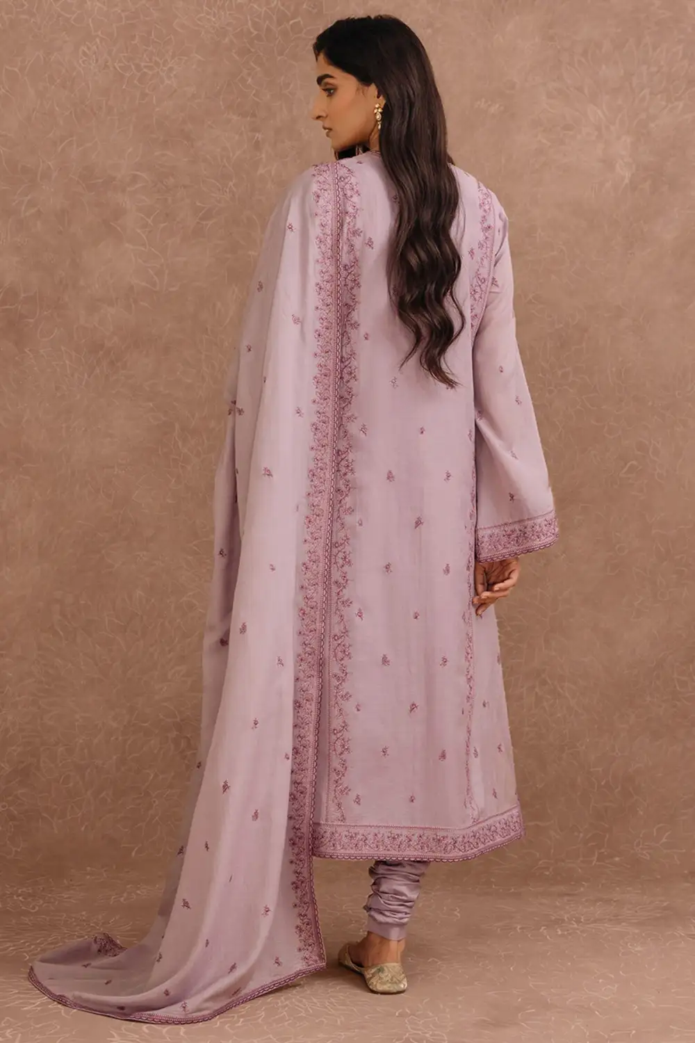 4 Pcs Embroidered Kara Cotton Suit