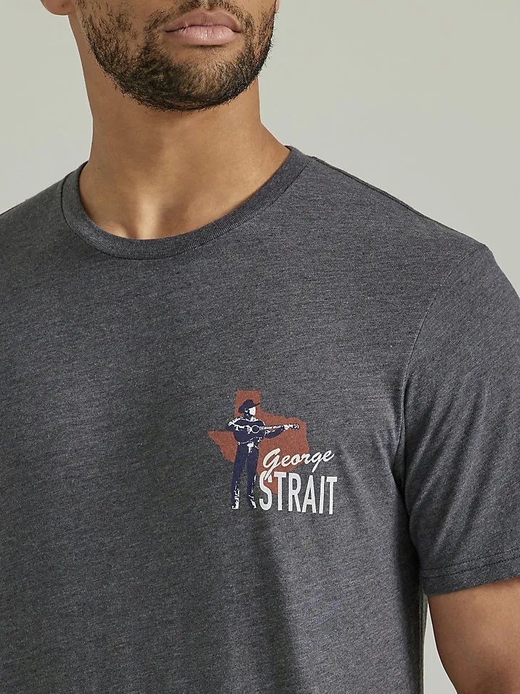 WRANGLER® GEORGE STRAIT™ BACK GRAPHIC T-SHIRT IN CHARCOAL HEATHER