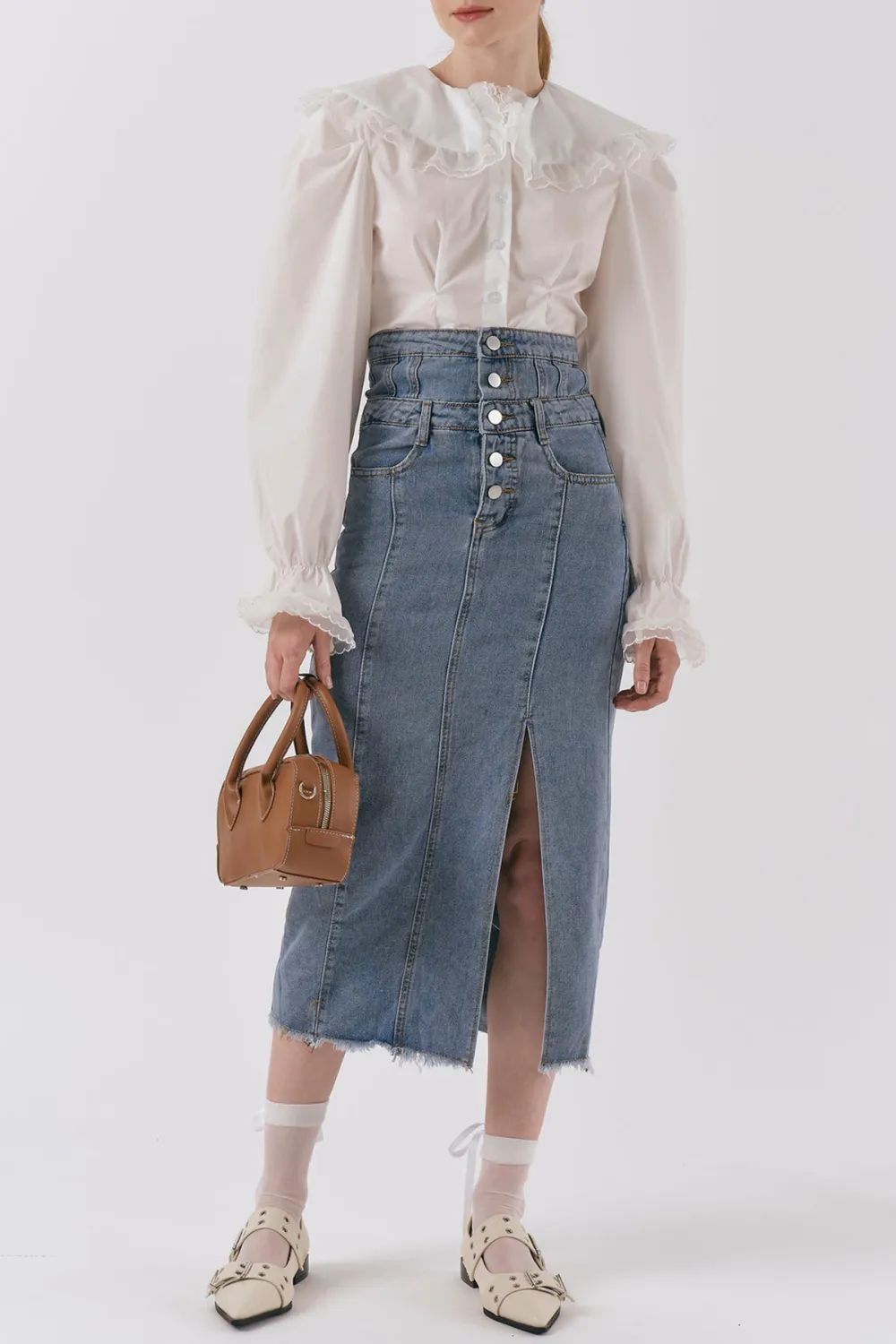 Ariana Highwaist Denim Skirt