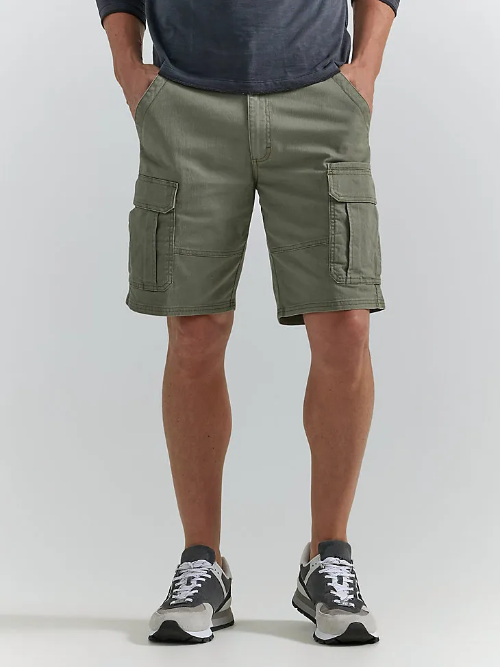 MEN'S WRANGLER AUTHENTICS® STRETCH CARGO SHORT IN GRAIN