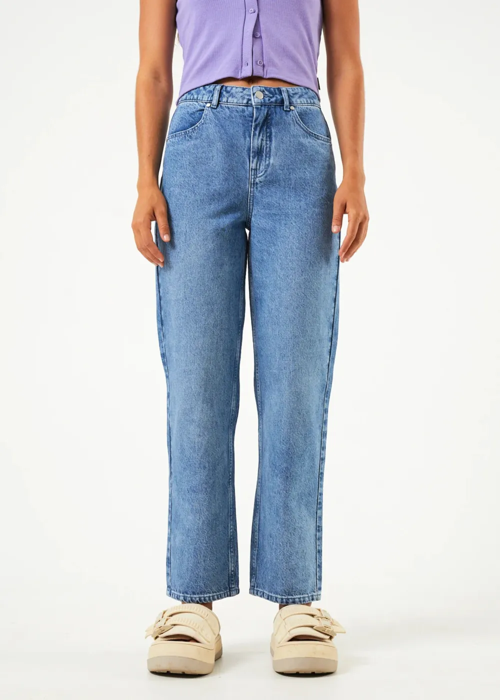 SHELBY - HEMP DENIM WIDE LEG JEAN