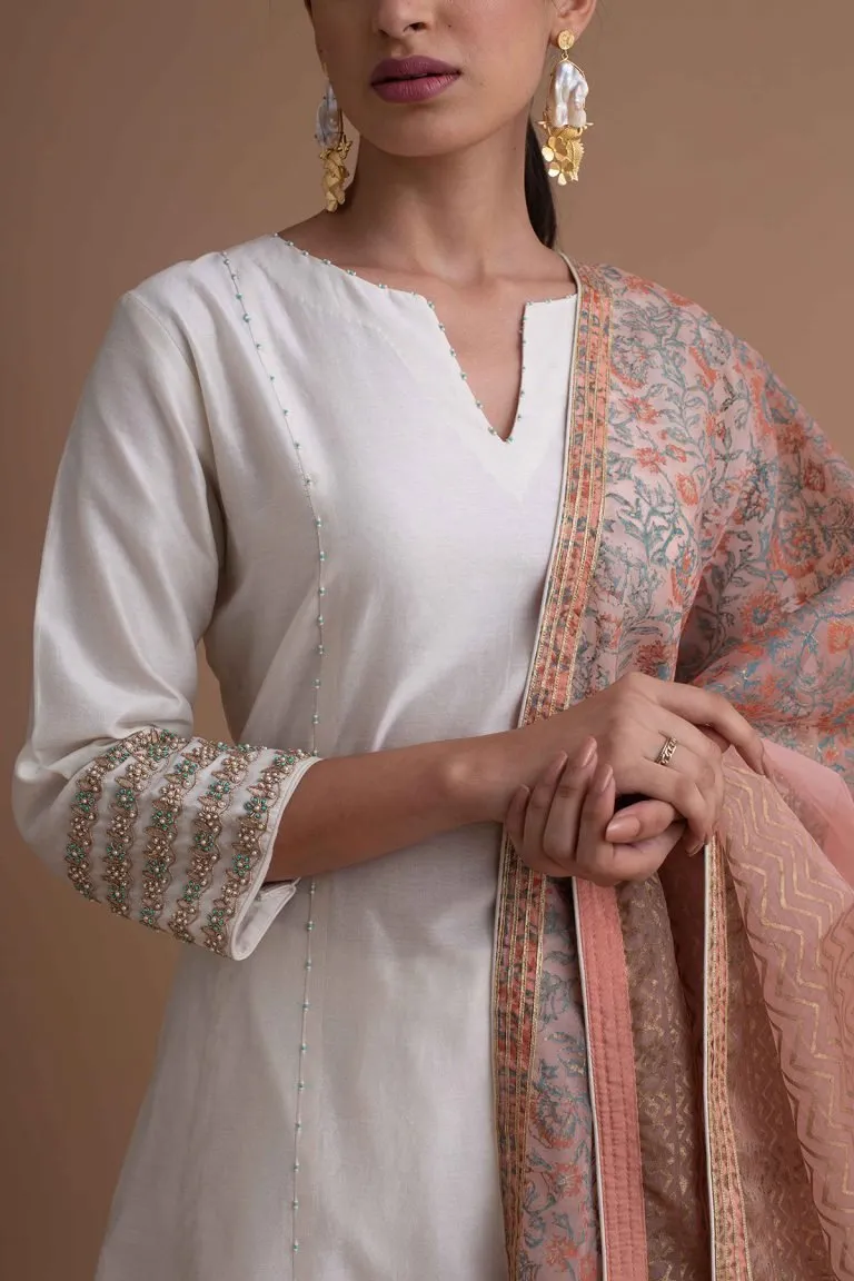 Gota Embroidered Kurta Set