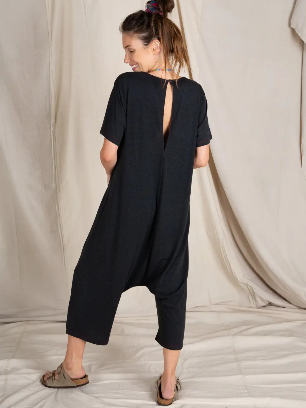 Nomad Knit Jumpsuit - Charcoal