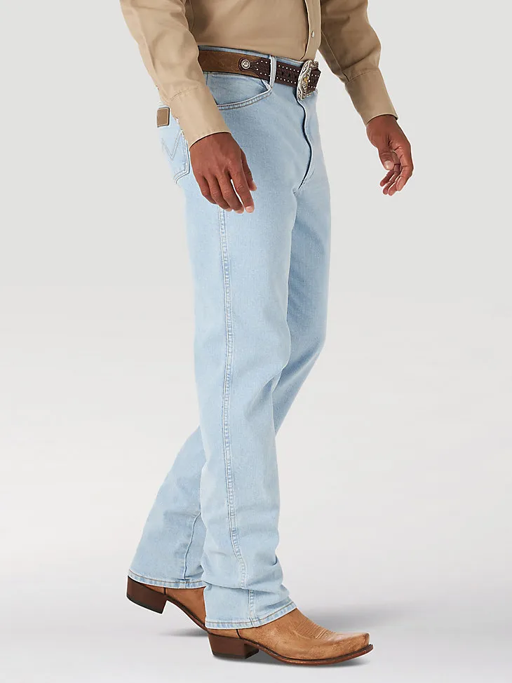 WRANGLER® COWBOY CUT® SLIM FIT ACTIVE FLEX JEANS IN BLEACH