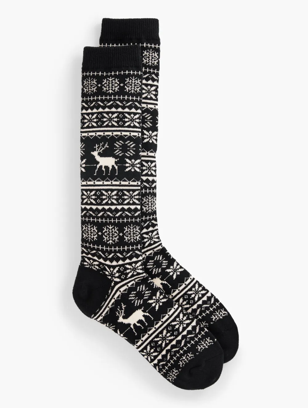 Deer Fair Isle Boot Socks