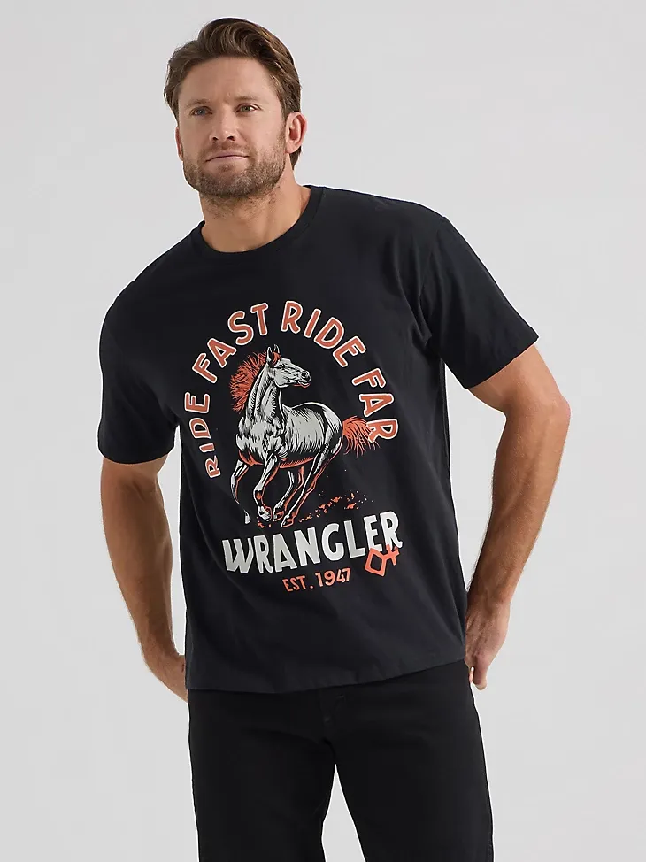 WRANGLER X DIAMOND CROSS SPURS DOWN EYES UP TEE IN BRIGHT WHITE