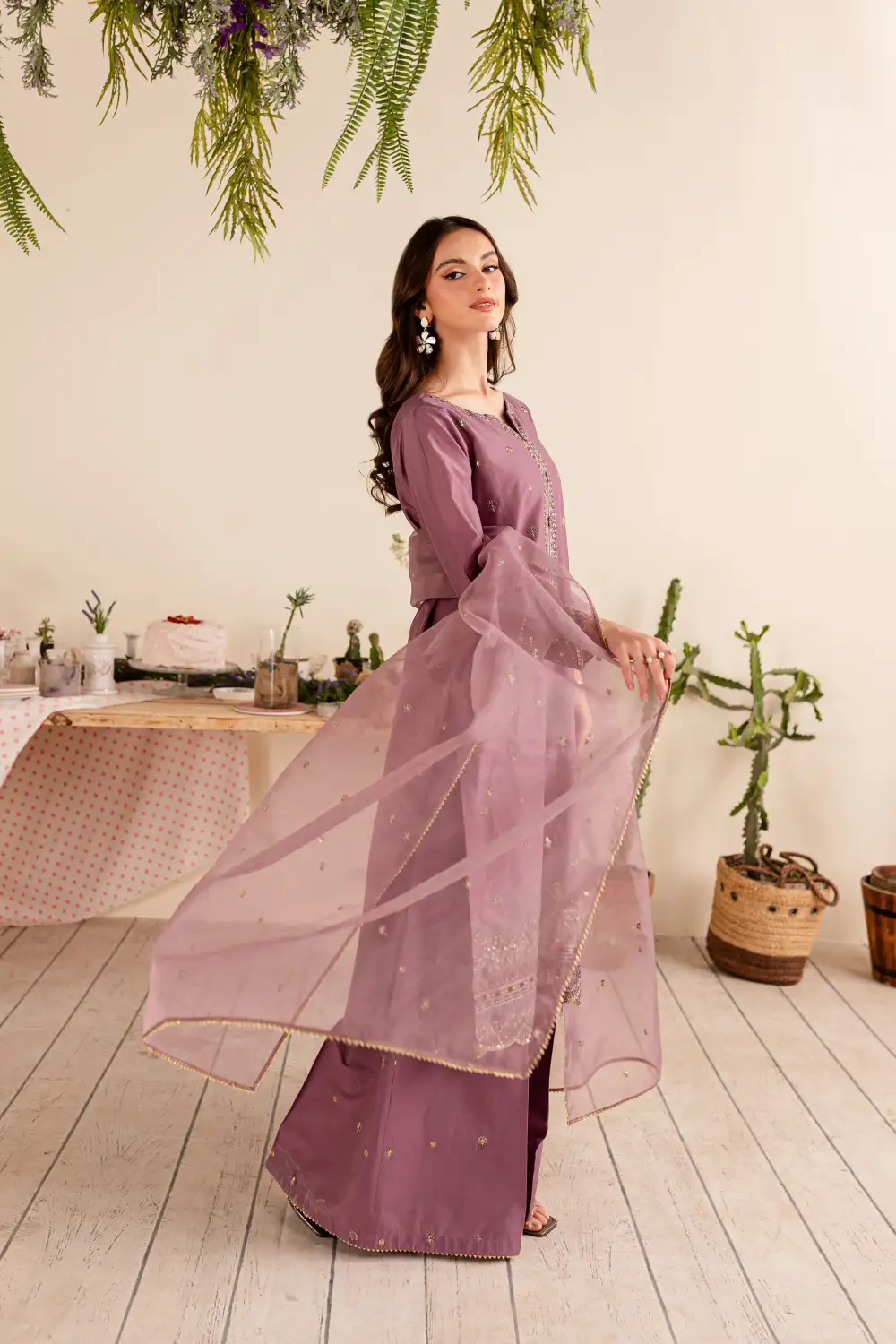 Thanos 3Pc - Embroidered Lawn Dress