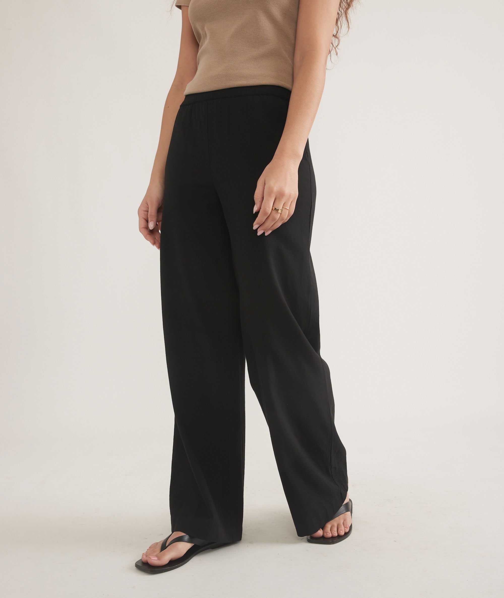 Black Hemp Trouser