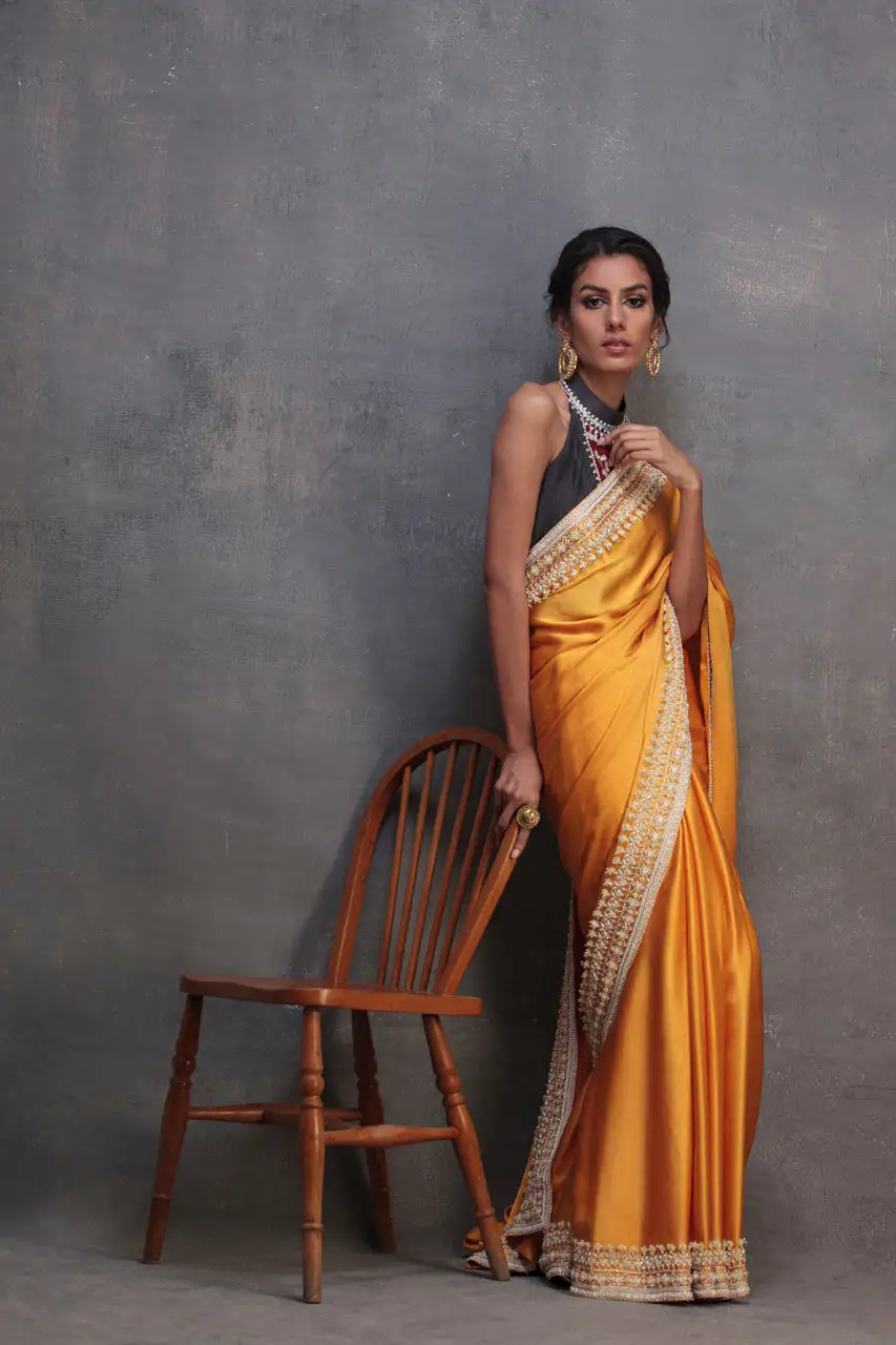 Marigold Saree