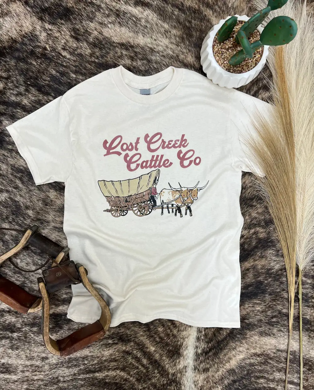 Lost Creek Cattle Wagon Tee