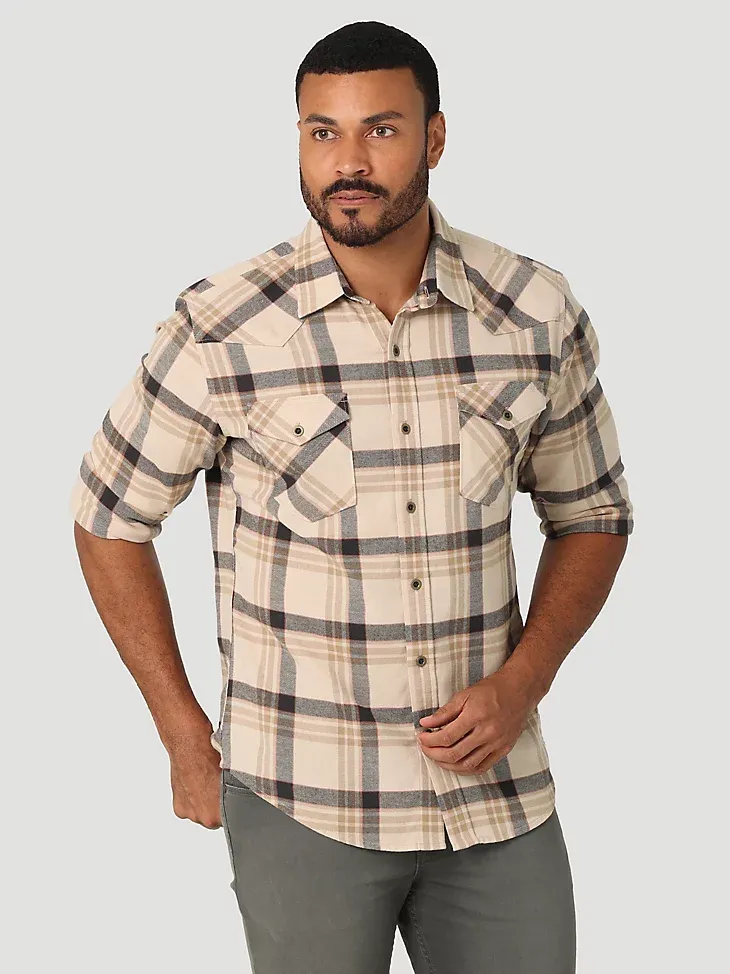 MEN'S CLOUD FLANNEL™ FREE TO STRETCH™ SHIRT IN CAPULET OLIVE